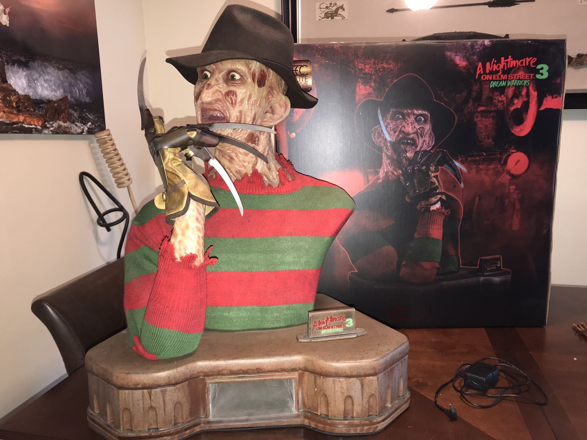 ECC / elite Creature Collectibles Freddy Krueger Life Size Bust