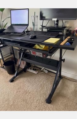 Yaheetech Art Desk w/ Stool - FULLY ASSEMBLED
