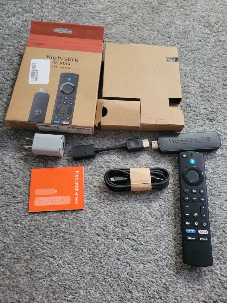 NEW (Never Used) Fire TV Stick 4K Max 16 GB streaming device, with AI-powered, Wi-Fi 6E, Cable TV