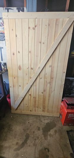Handmade Solid Pine Barn Door – 49" x 85" x 1½" Thick – Custom Built