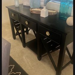 Black buffet with Wine rack