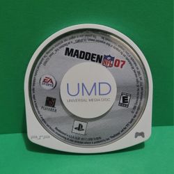 Madden NFL 07 PSP Disc Only Test Working.