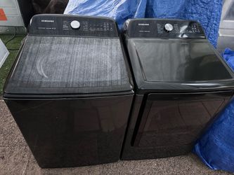 Samsung Smart•Care• Speed Wash Top Load Washer and Electric Dryer!