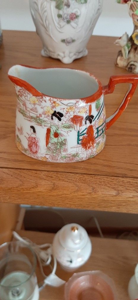 Vintage Japanese Geisha Creamer