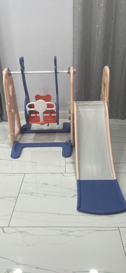 Toddler swing and slide