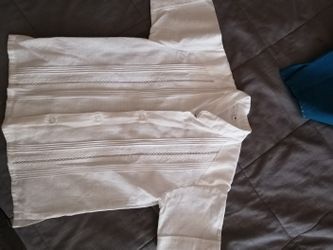 Guayabera fina de lino. Para niño talla 6. Hecha en Yucatan Mexico.