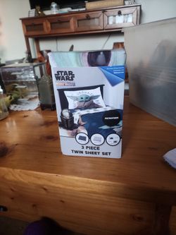Star Wars The Mandalorian 3 Piece Twin Sheet Set