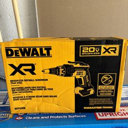 DEWALT XR BRUSHLESS 20V DRYWALL SCREWGUN ( No Battery No Charger )