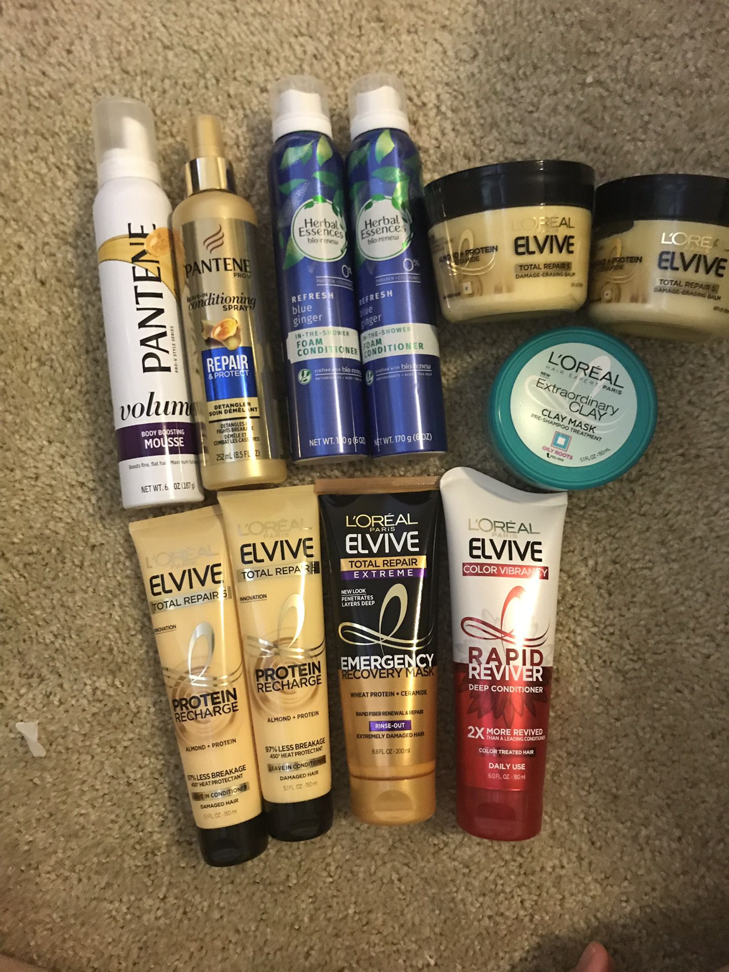 Mix of hair care