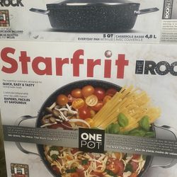 Starfrit The Rock 5-Qt. Diamond One Pot with Lid - Black