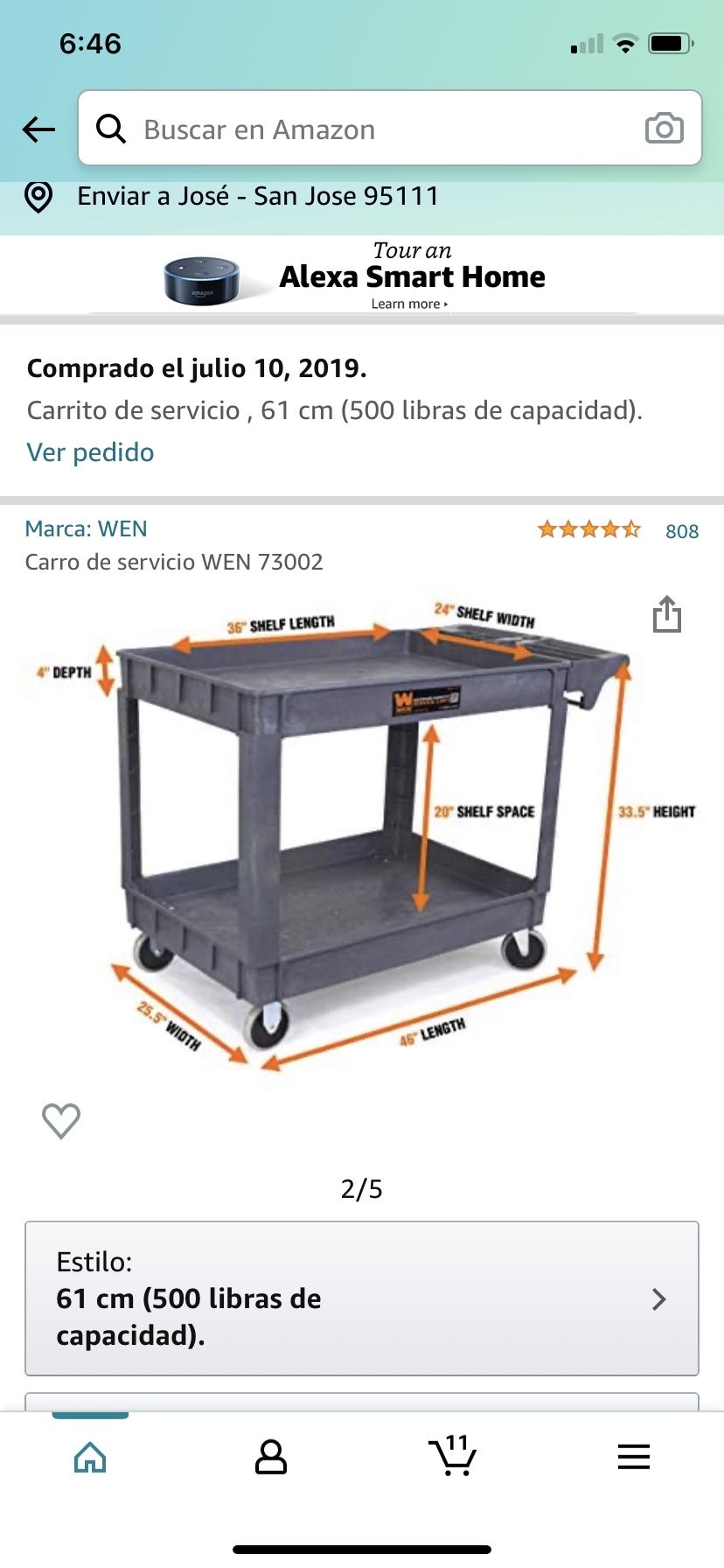 Service cart a buen precio carrito usado solo por un mes