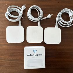 3x Apple AirPort Express Wifi Routers - 2nd Gen supports AirPlay 2 Speakers