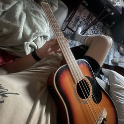 mitchell EZBSB short scale acoustic bass guitar 