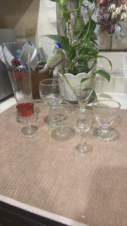 Sets of wine/champaign & beer glasses