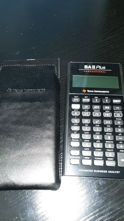 Texas instrument BA+ professional advanced business analyst calculator