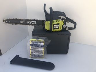 RYOBI 18 in. 38cc 2-Cycle Gas Chainsaw with Heavy Duty Case