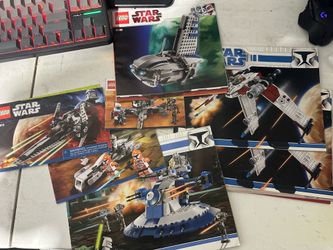 Lego Star Wars incomplete sets and instructions (read description)