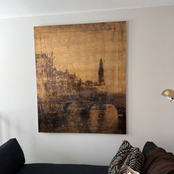 Large Gold Leaf Artwork