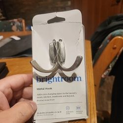  Brightroom Metal Hook Brushed Nickel Finish W/minor Imperfections 