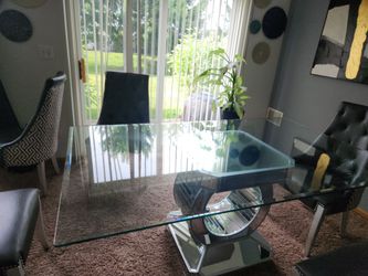 Glass/ mirror dinner set