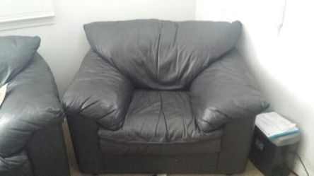 Single ottoman sofa(leather)