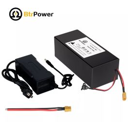 BtrPower 36V 10Ah Lithium li-ion Battery Pack For 750W Motor Ebike + 20A BMS