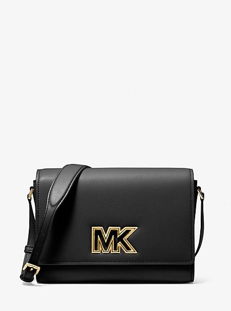 Mimi Medium Leather Messenger Bag Michael Kors