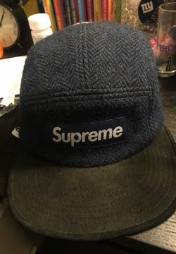 Supreme Harris tweed camp cap