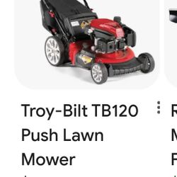 Push Mower Honda Motor 21" Deck & Bag Catcher & Big Wheels Easy Roll Lawn Mower  By Troy Bilt 