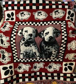 Disney’s “101 Dalmatians” Tapestry Blanket (1990s)