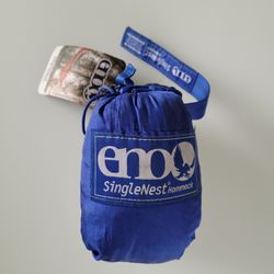 BRAND NEW With Tag Navy/ROYAL Eno SingleNest Hammock For Camping, Traveling, Backpacking, Hanging Out on the Beach, or Festival (NWT).