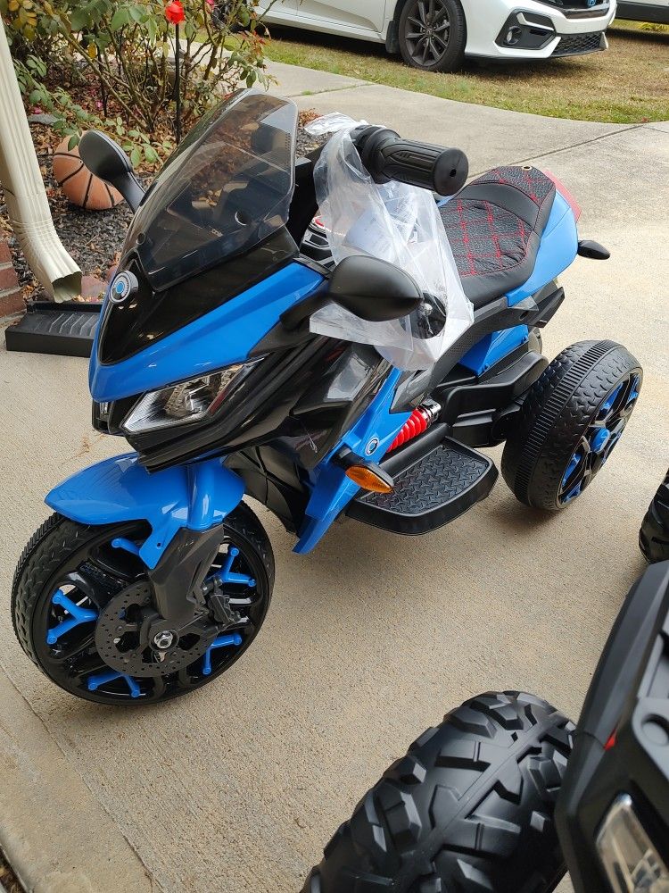 Power wheel. 3 wheel Ride On Toy For Kids 12v Battery With Bluetooth 