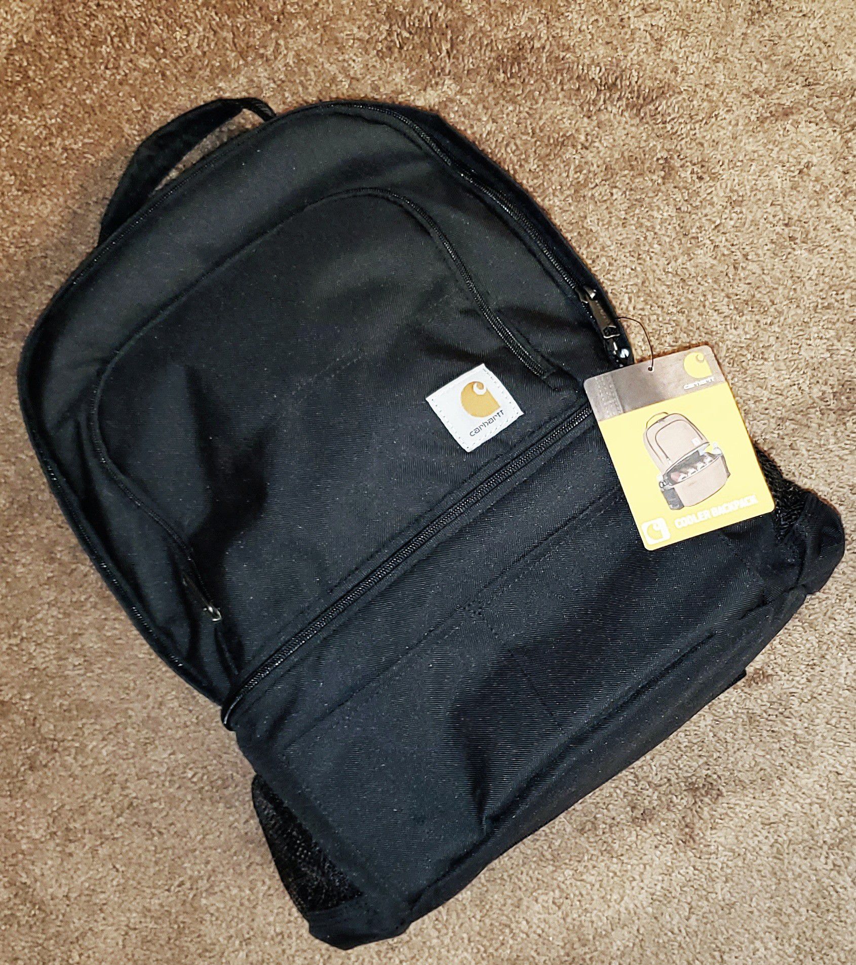 NWT Carhartt 2-in-1 Insulated Cooler Backpack 🏔️🏕️ — Color: Black, Unisex, One Size Fits All