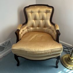 Vintage French Provincial Henredon Velvet Side Chair