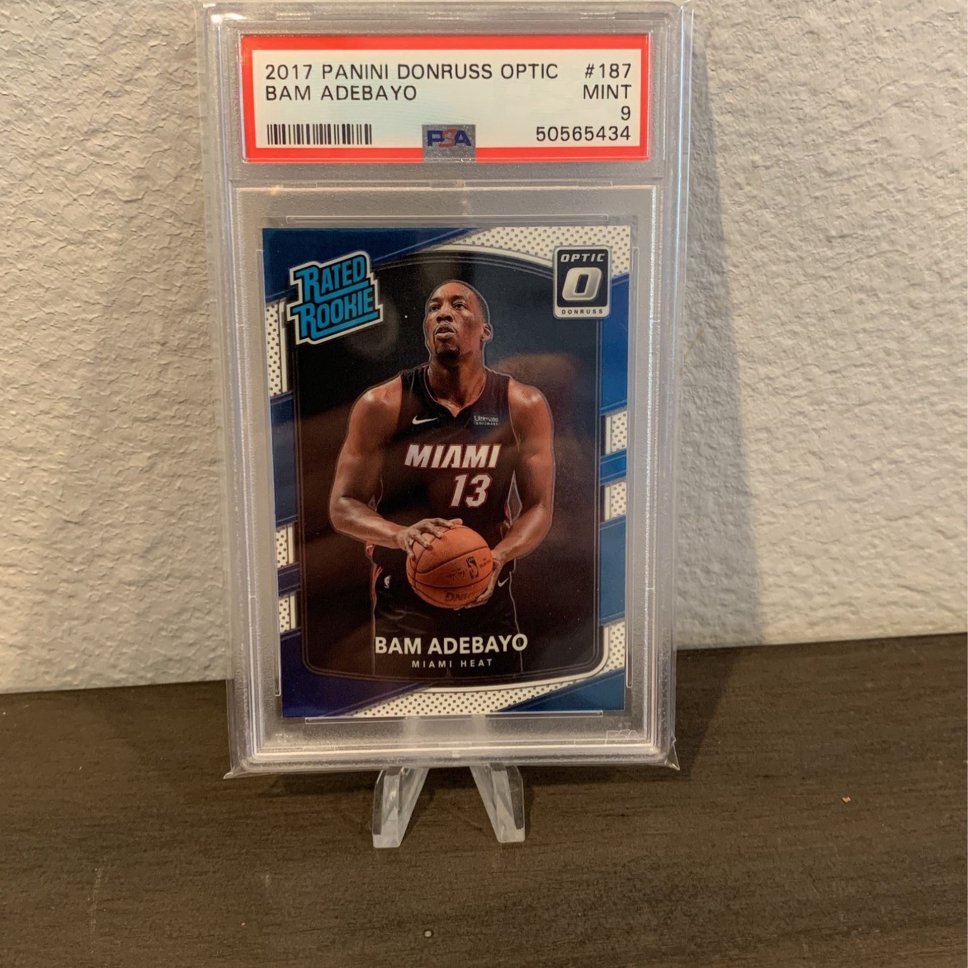 2017-18 Panino Donruss Optic Bam Adebayo Rookie Card - PSA 9