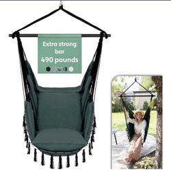Hanging Chair Outdoor & Indoor- Sturdy & Safe Hammock Chair