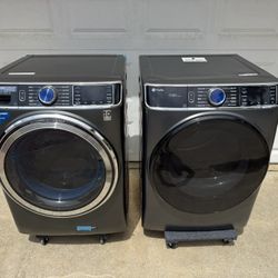 GE Profile Front Load 28” UltraFresh Clothes Washer and Gas Steam Dryer set