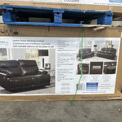 Brand NEW Ridgewin Leather Power Reclining Loveseat