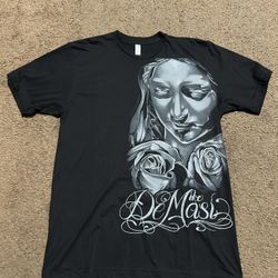 black Tee Custom Print