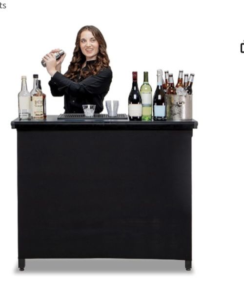 oBar PRO Commercial Grade Portable Bar Table - Mobile Bartender Station ...