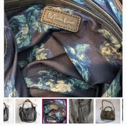 Grey Moda Luxe SANTIAGO Leather Bag 