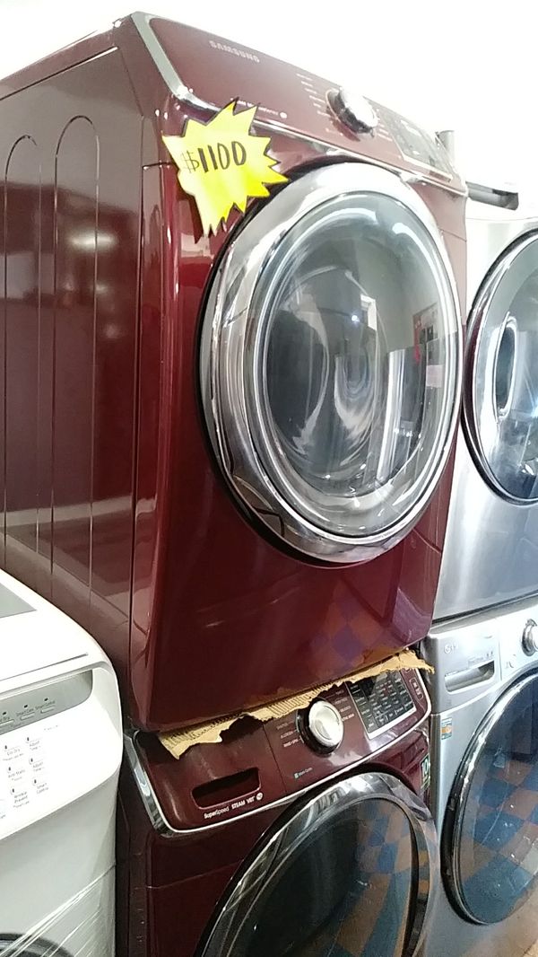 Red washer and dryer Samsung for Sale in Irvine, CA OfferUp