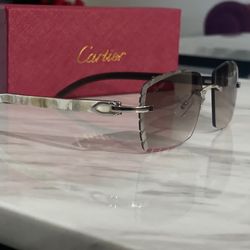Cartier Glasses - white buffs