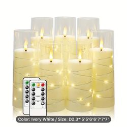 Flameless LED Candles - Set Of 7 (white)