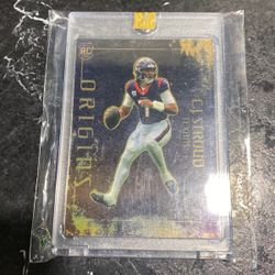 CJ Shroud Origins Gold Dust Refractor Rookie Card Promo /100