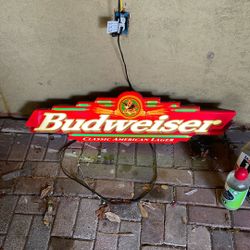 Budweiser Light Sign 1998