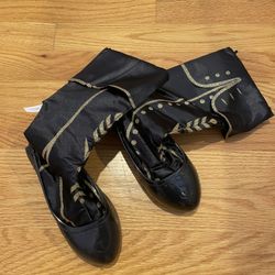 Frozen Anna Black Boots Halloween Costume Size Adjustable