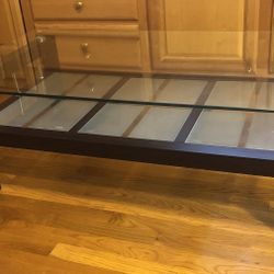 Brand New Standard Size Two Glasses Coffee Table 