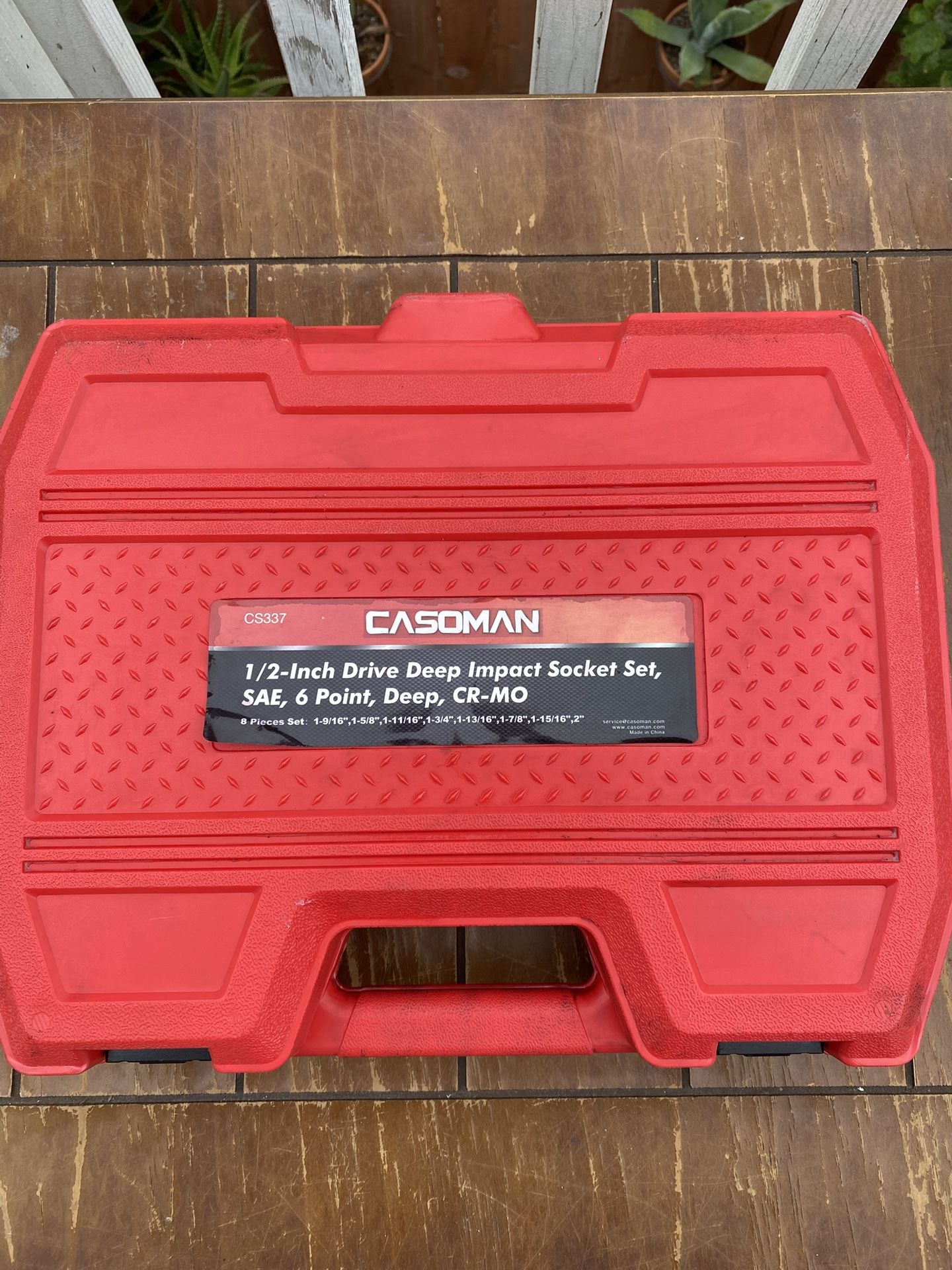 Casoman 1/2 Drive Deep Impact Socket Set