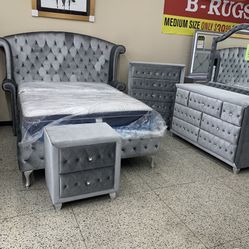 Queen Bed Set Except The Tall Dresser